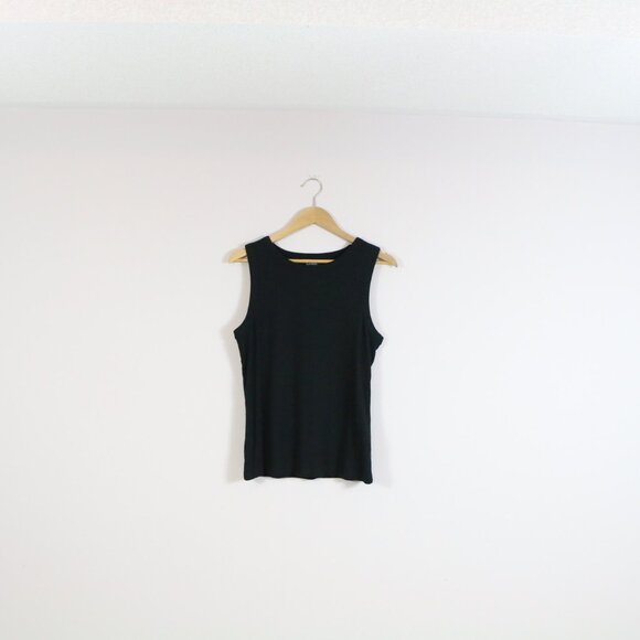 *George Black Ribbed Tank Top - Picture 3 of 5